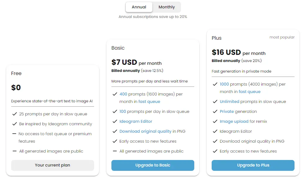 Ideogram-pricing