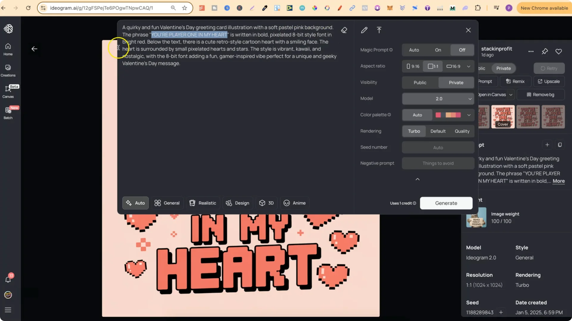 40 Unique IDEOGRAM AI Prompts for Valentine’s Print on Demand screenshot 10