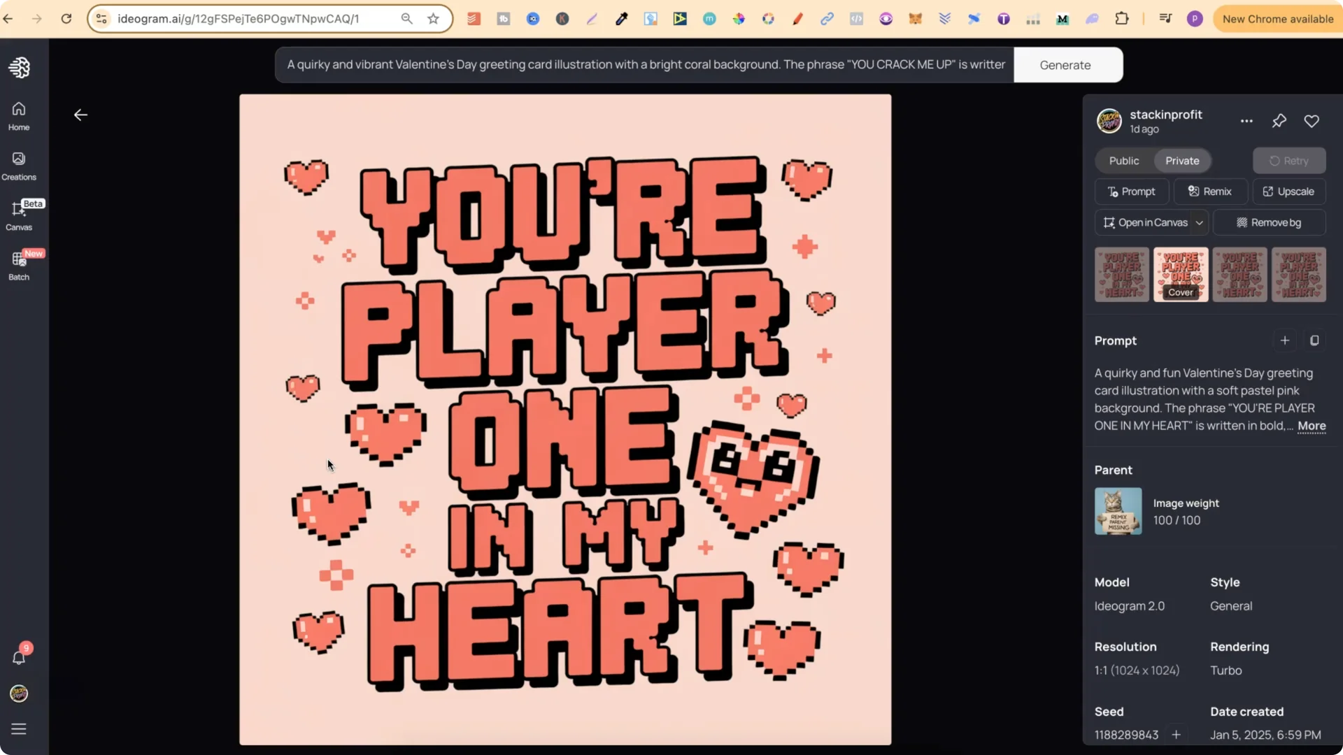 40 Unique IDEOGRAM AI Prompts for Valentine’s Print on Demand screenshot 6