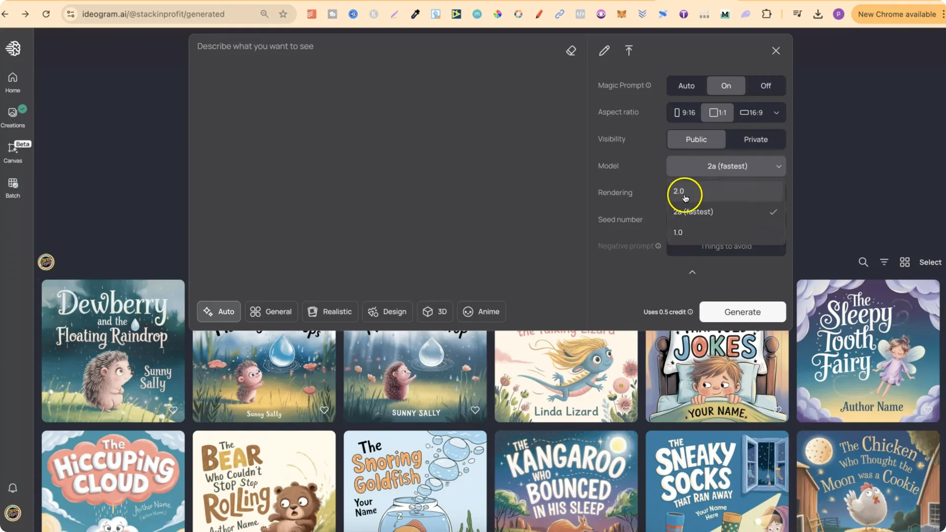 Can IDEOGRAM 2A Enhance Old T-Shirt and Sticker Designs? screenshot 1
