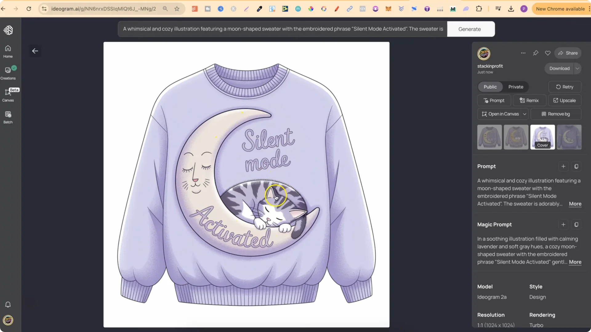 Can IDEOGRAM 2A Enhance Old T-Shirt and Sticker Designs? screenshot 6