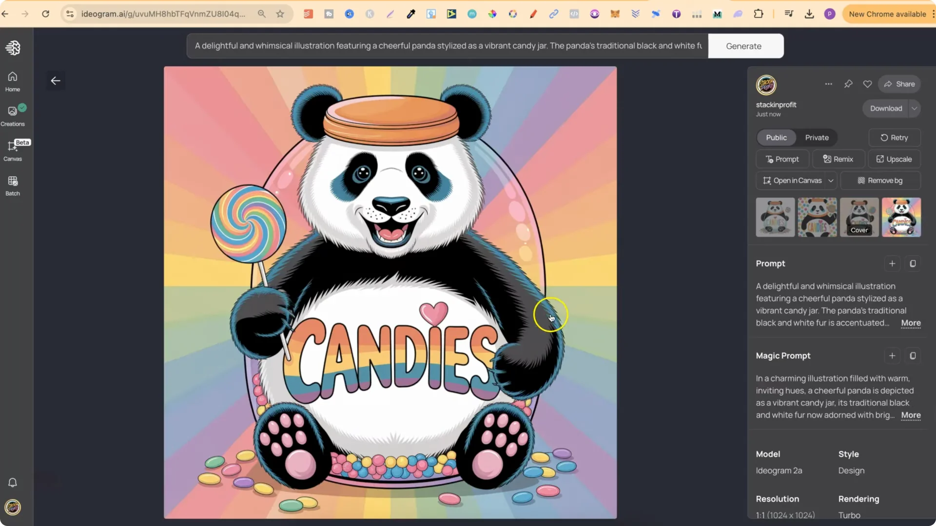 Can IDEOGRAM 2A Enhance Old T-Shirt and Sticker Designs? screenshot 7