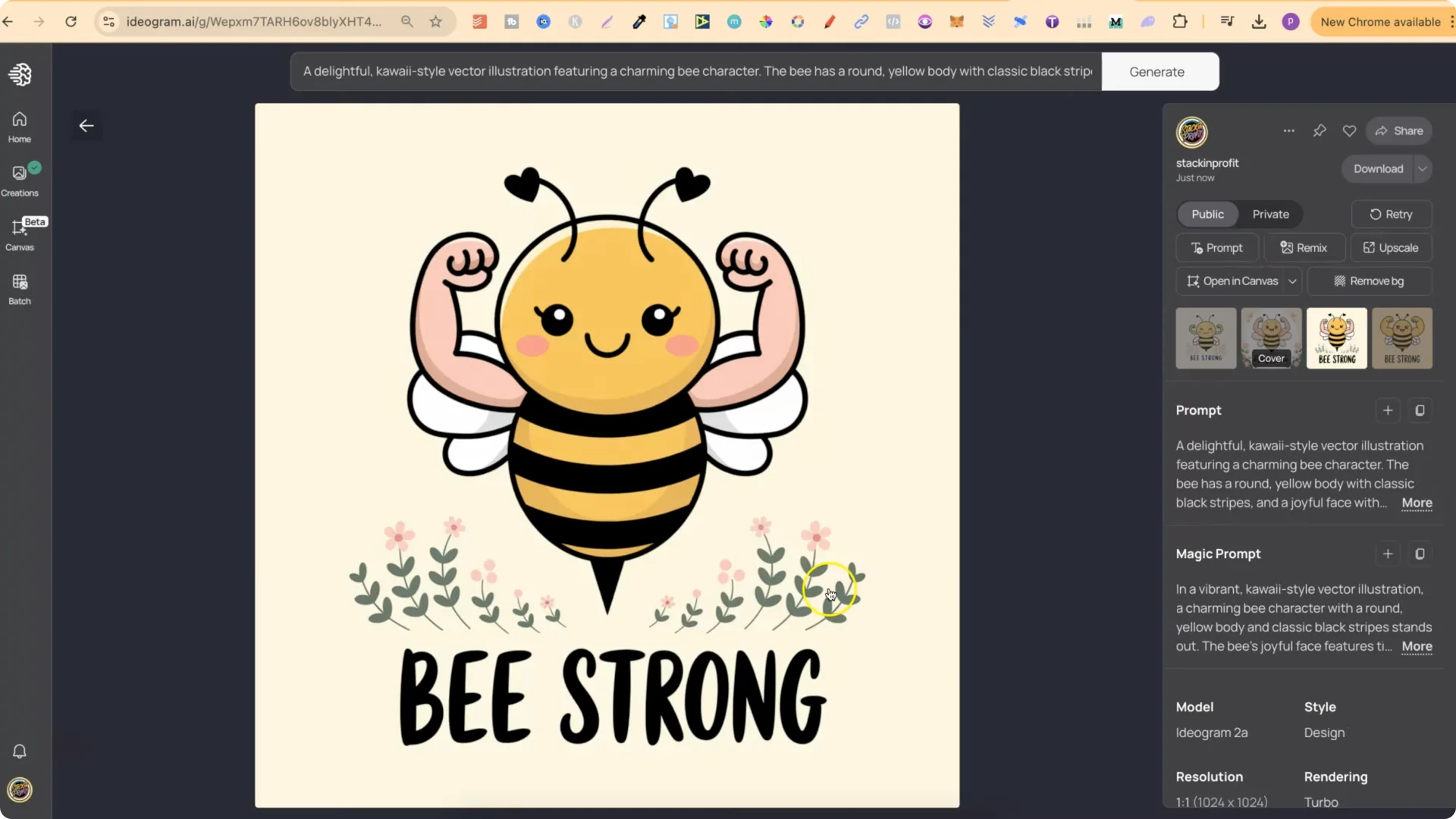 Can IDEOGRAM 2A Enhance Old T-Shirt and Sticker Designs? screenshot 8