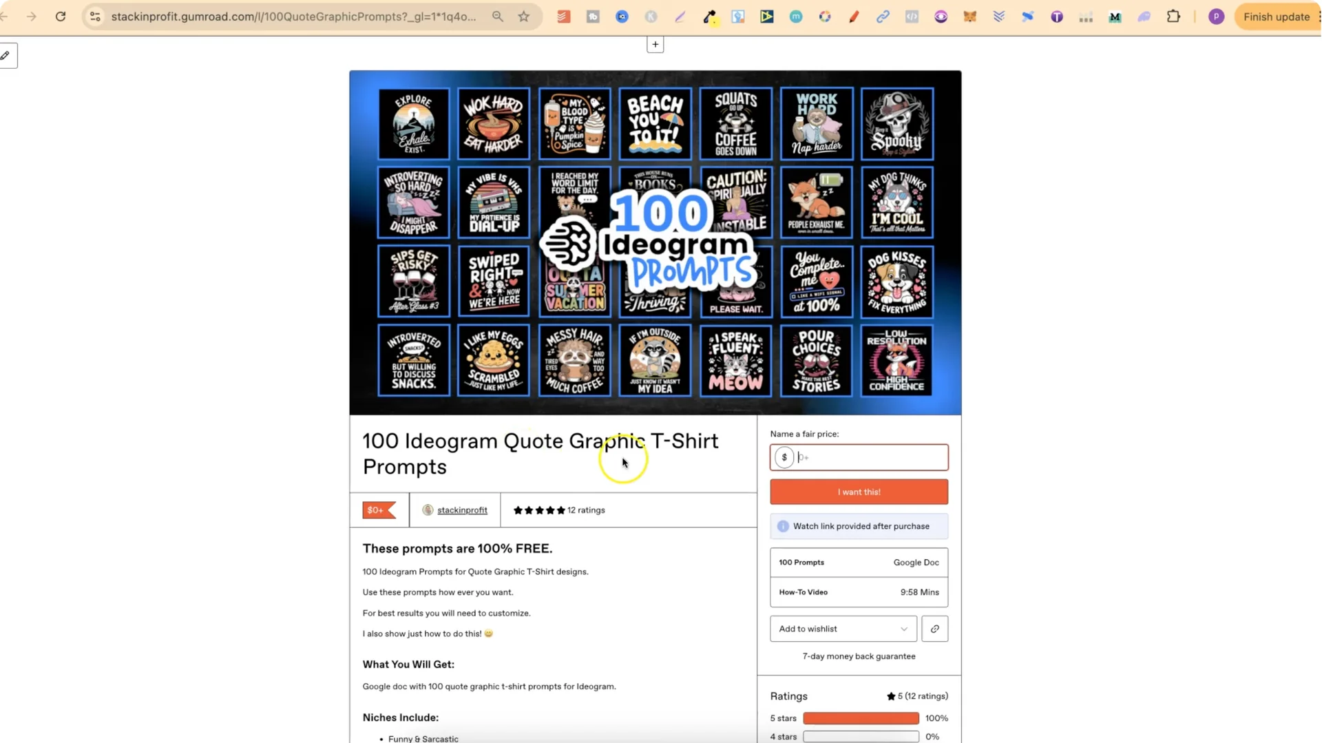 Create 420 T-Shirts Quickly Using IDEOGRAM 3.0 AI Prompts screenshot 1