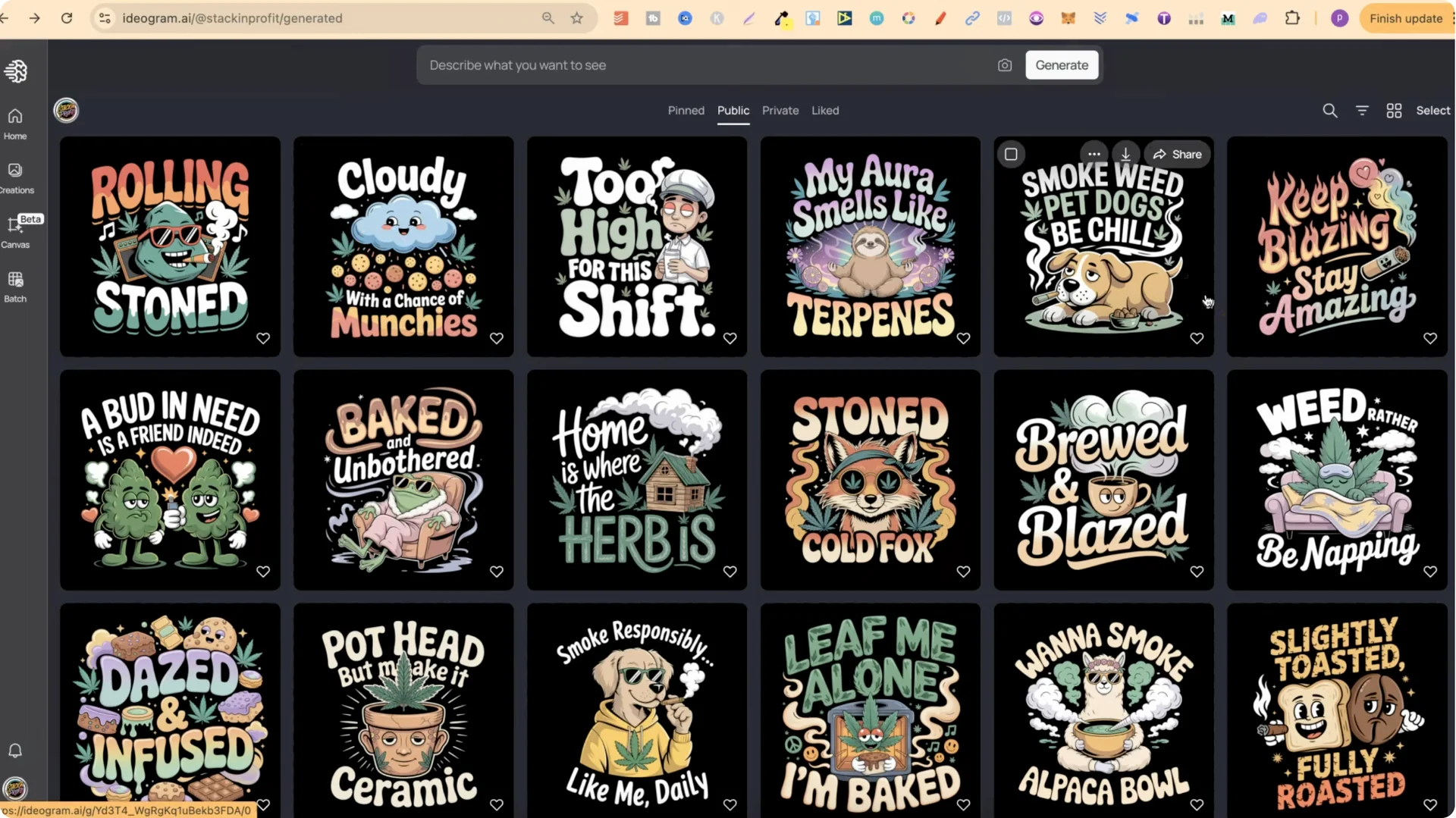 Create 420 T-Shirts Quickly Using IDEOGRAM 3.0 AI Prompts screenshot 2
