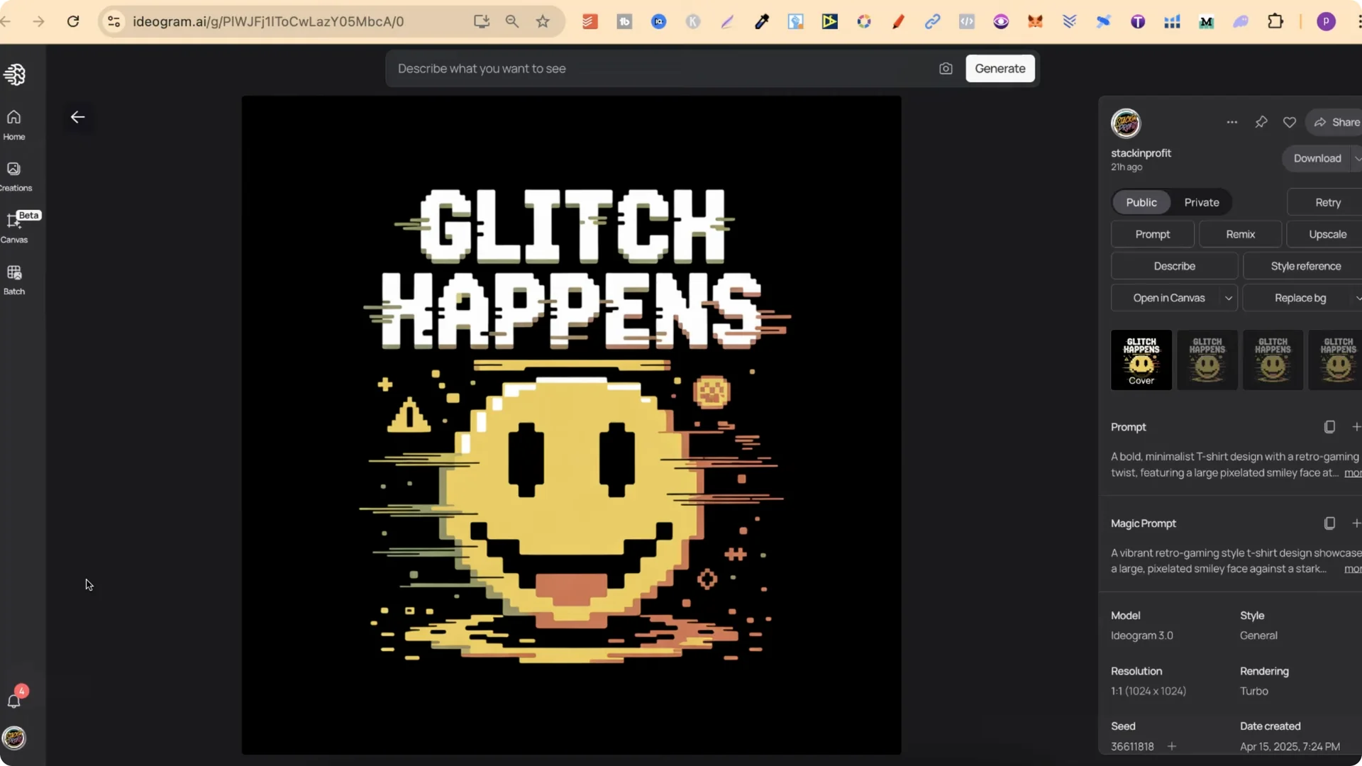 Creating Pixel Art T-Shirts with ChatGPT: Free Prompts Inside screenshot 5