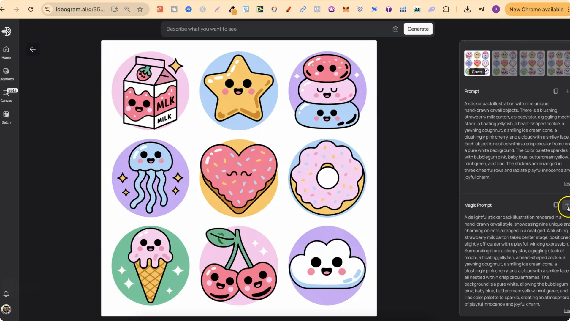 How AI Prompts Can Help You Create Sellable Sticker Packs? screenshot 2