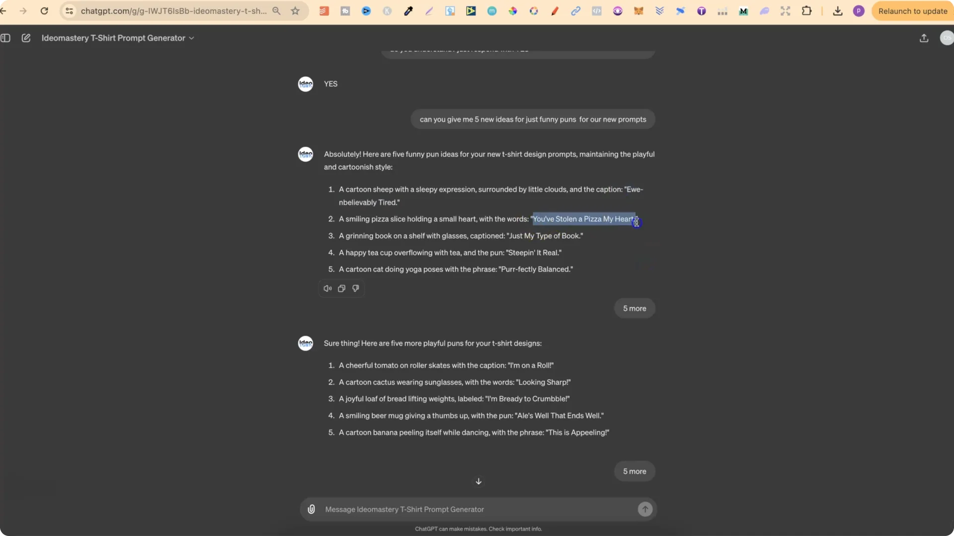 How I Consistently Generate Ideas for Ideogram POD screenshot 2