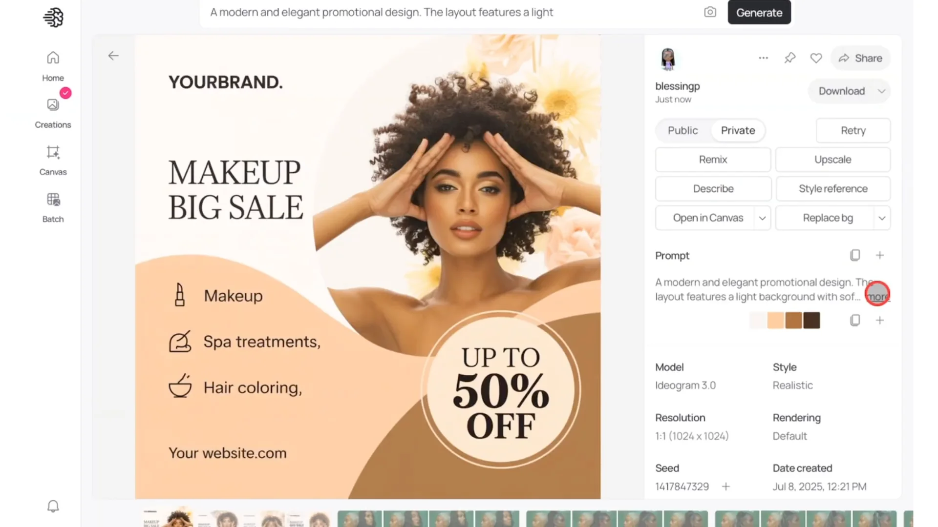 How to Create Viral Instagram Ads & Posts with Ideogram AI screenshot 2