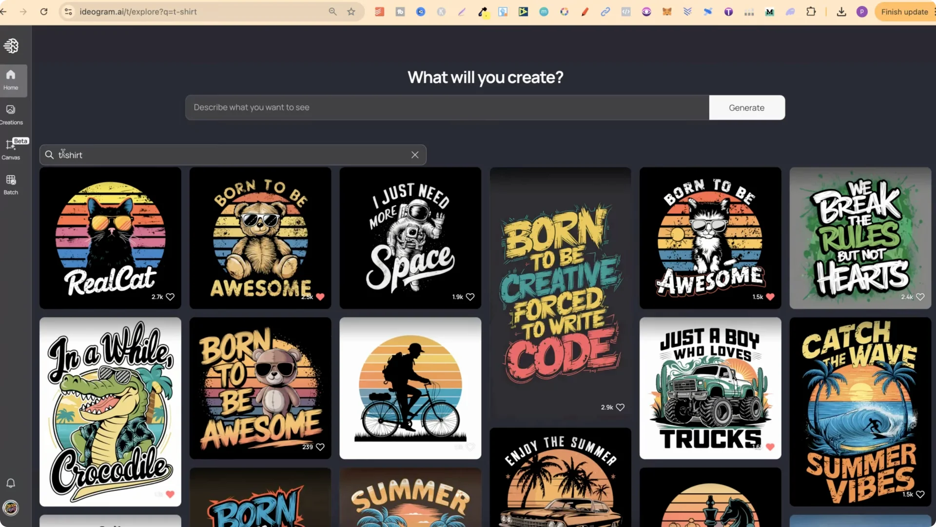 How to Find and Edit AI T-Shirt Designs with IDEOGRAM AI? screenshot 2