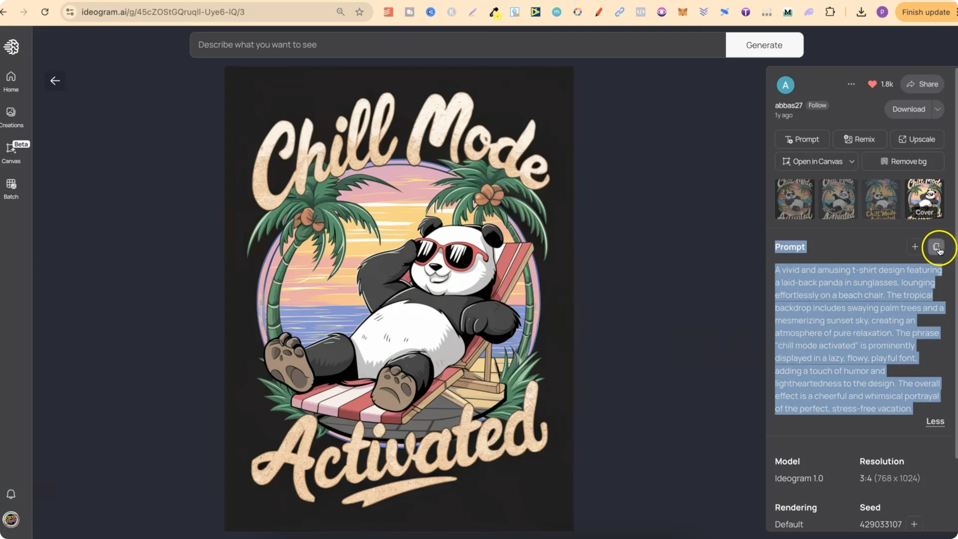 How to Find and Edit AI T-Shirt Designs with IDEOGRAM AI? screenshot 3