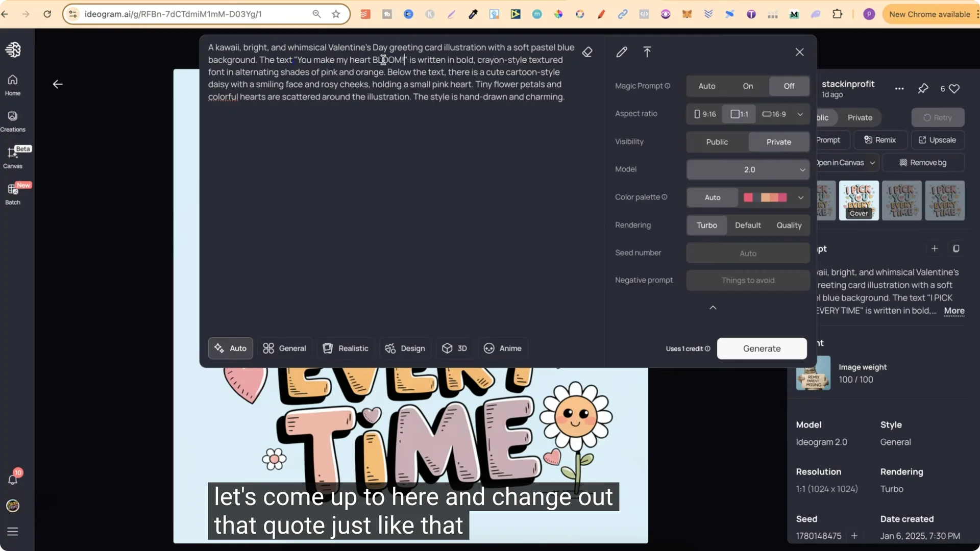 How to Turn Ideogram Prompts into Unique POD Designs with ChatGPT? screenshot 3