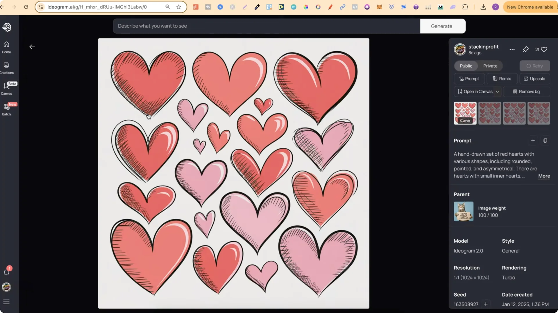 Inside My Method for Organizing IDEOGRAM AI Creations screenshot 2
