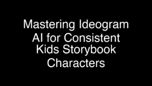Mastering Ideogram AI for Consistent Kids Storybook Characters - Featured Image
