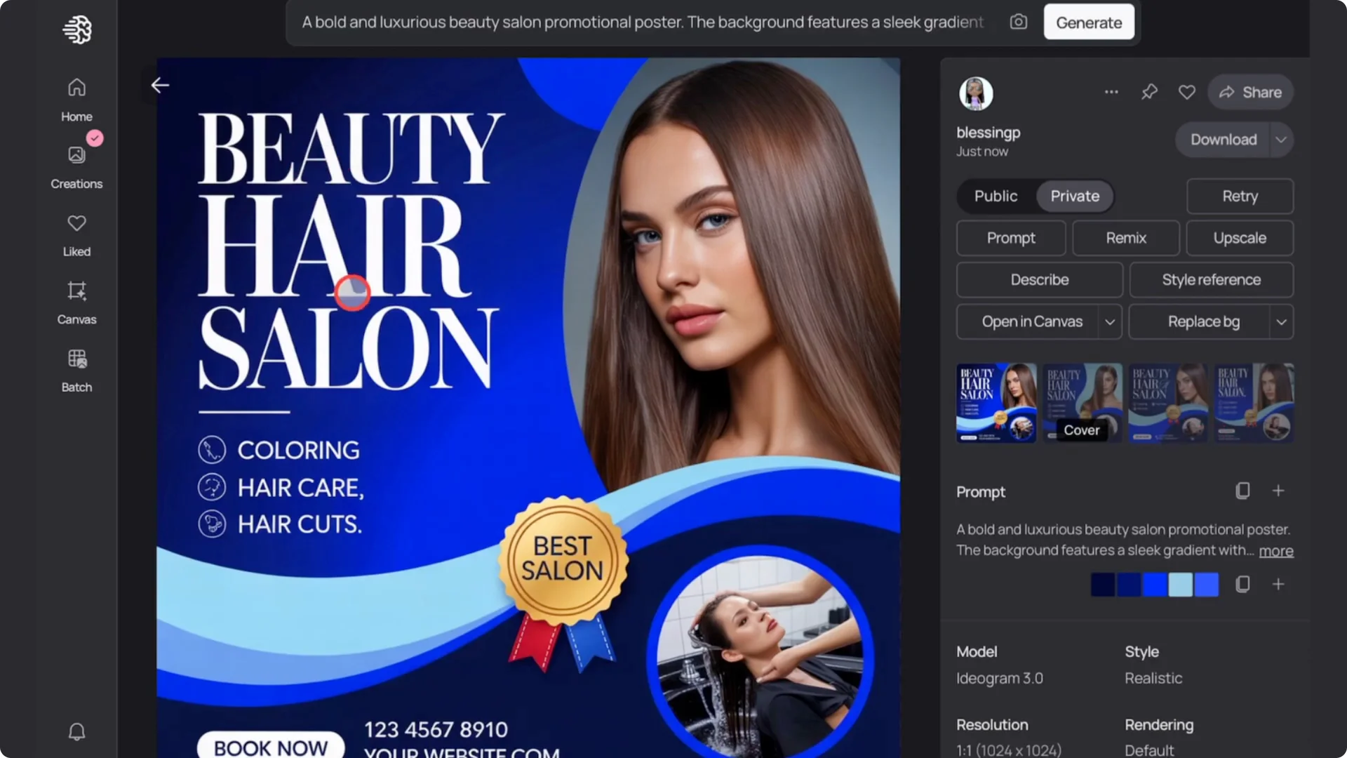 Unlock Consistent Brand Designs with Ideogram AI Color Palettes screenshot 3