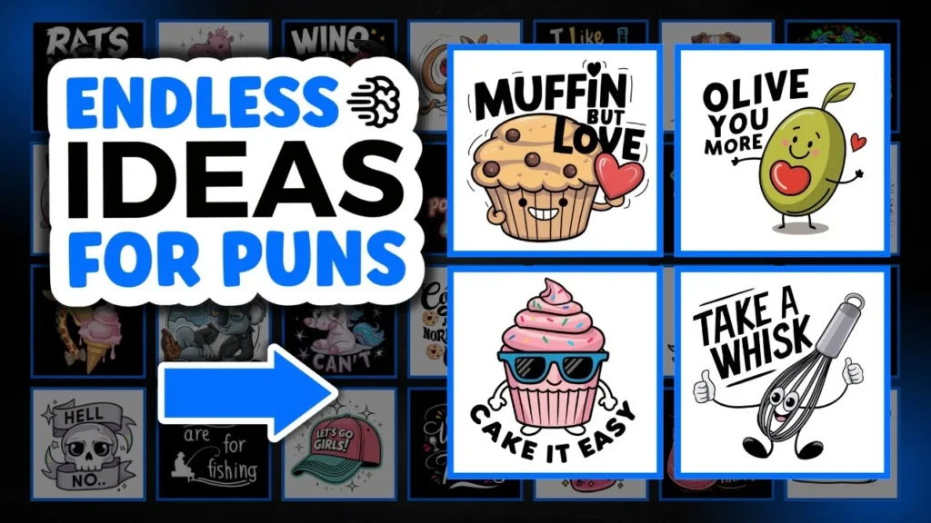 Unlock Endless Puns for Your POD Stickers and T-Shirts - Featured Image