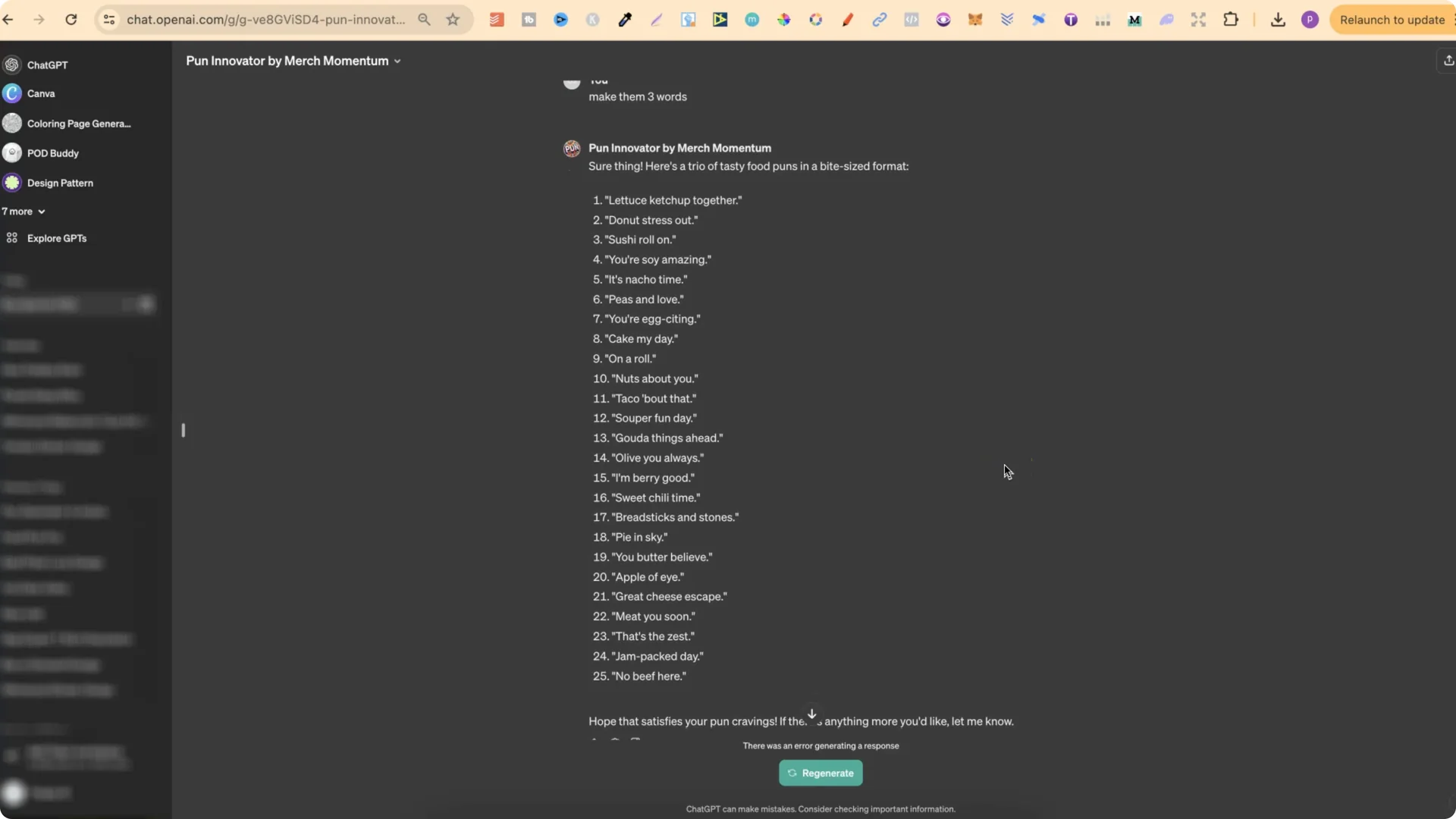 Unlock Endless Puns for Your POD Stickers and T-Shirts screenshot 3