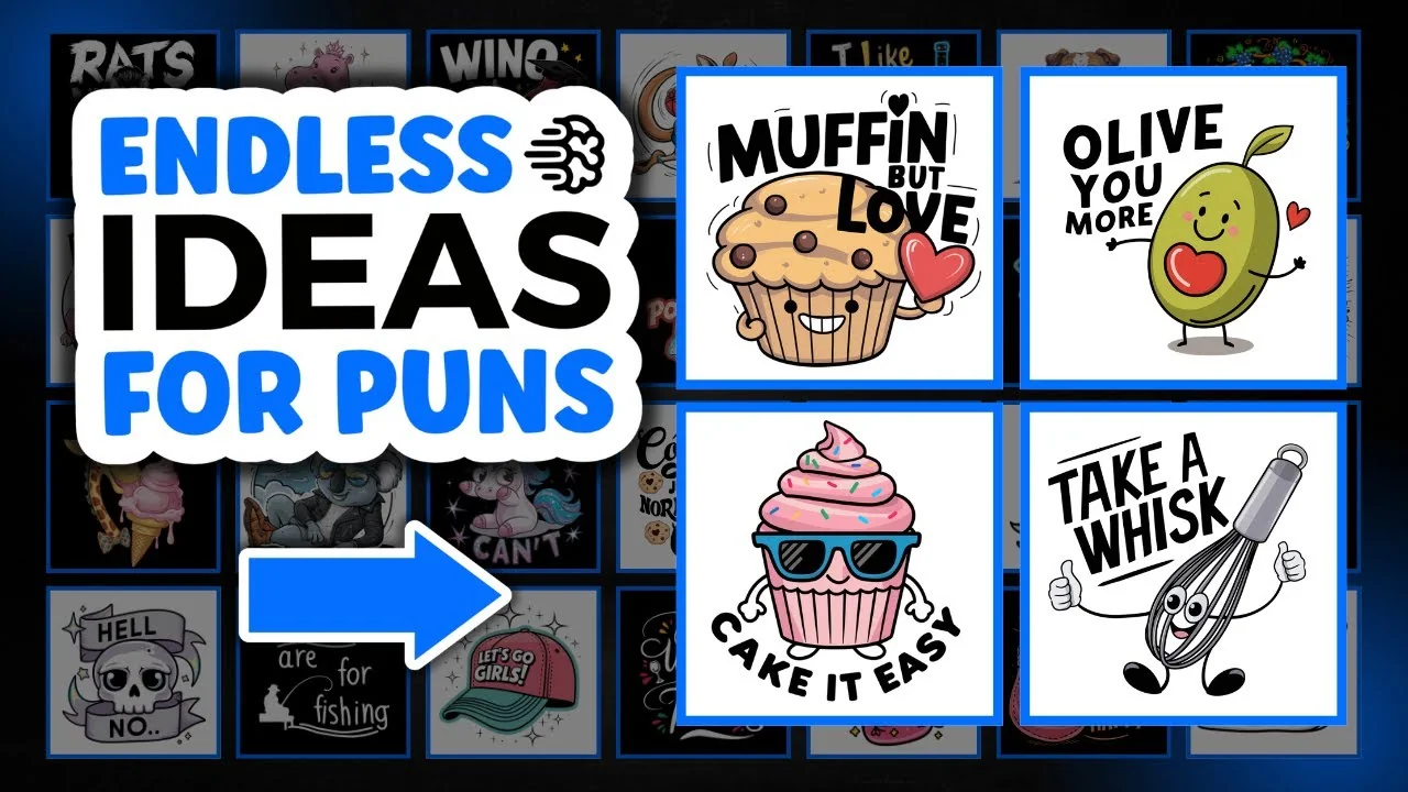 Unlock Endless Puns for Your POD Stickers and T-Shirts - Featured Image