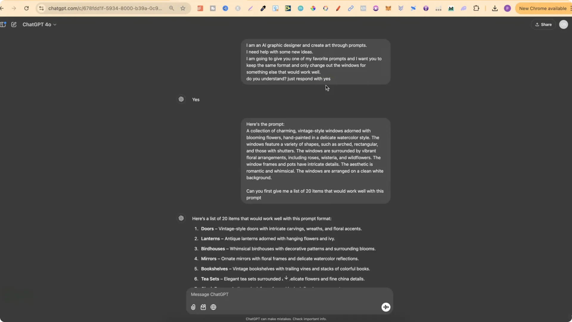 Unlock Unique Ideogram AI Prompts for Vintage Watercolor Clipart screenshot 1