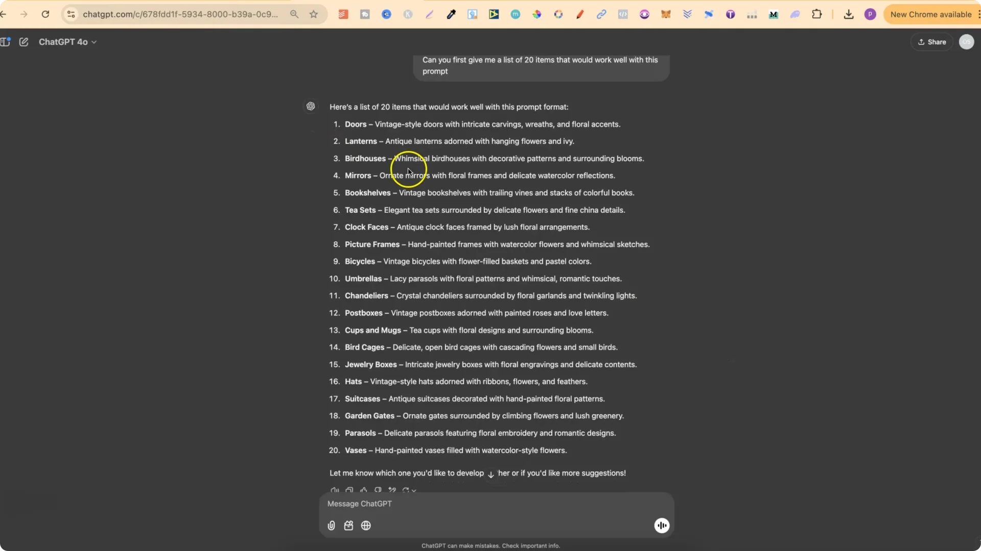 Unlock Unique Ideogram AI Prompts for Vintage Watercolor Clipart screenshot 3