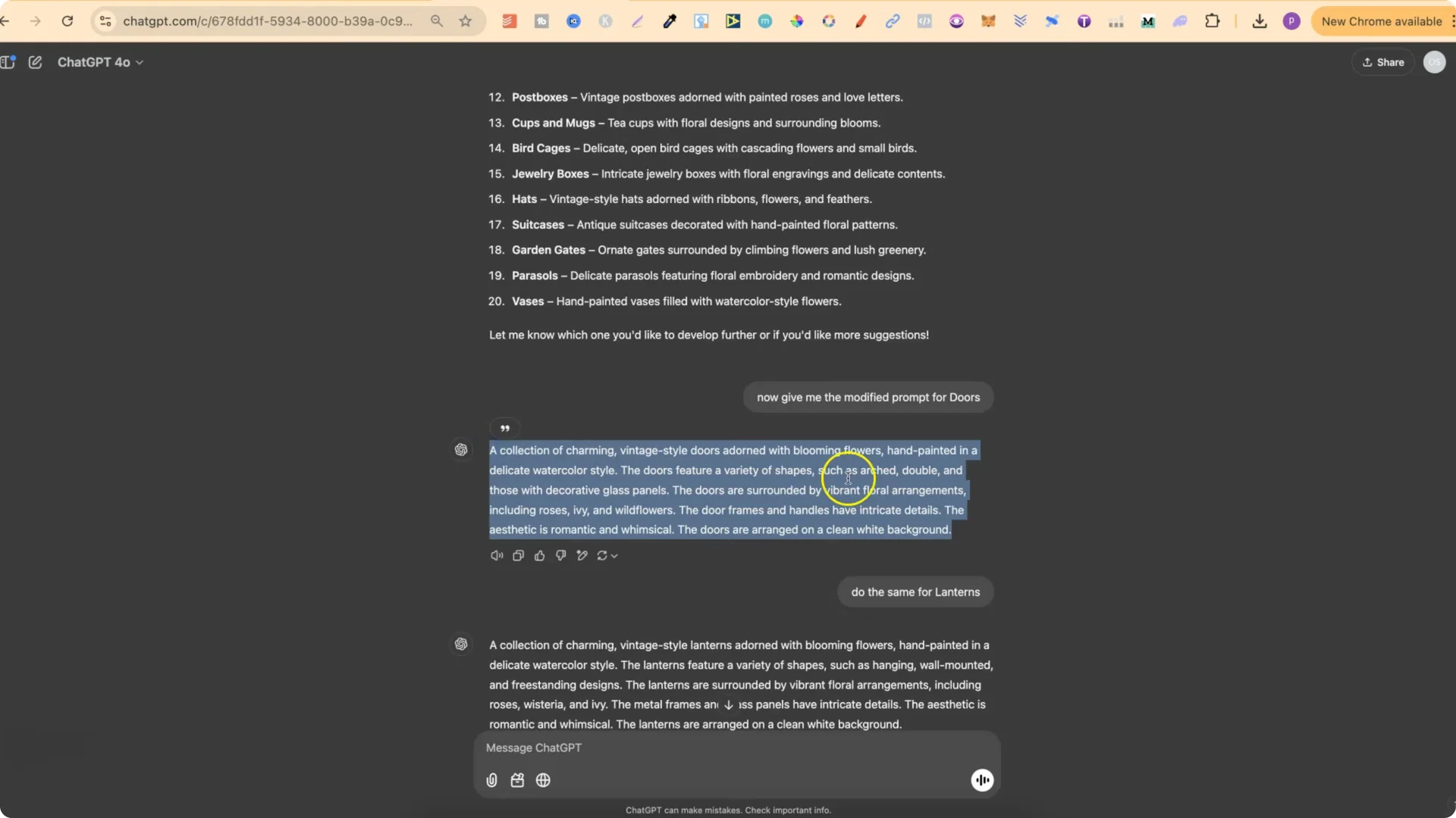 Unlock Unique Ideogram AI Prompts for Vintage Watercolor Clipart screenshot 4