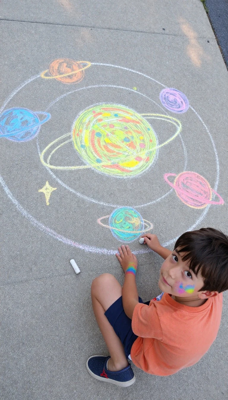 10. Sidewalk Chalk Planet Explorer