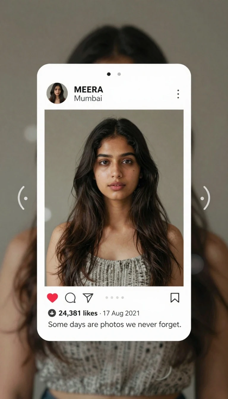 7. Carousel Memories Grid (Location Tag, Date, Likes)